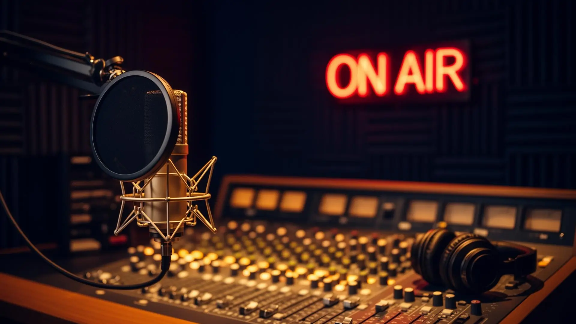 Estúdio profissional Rádio Fé Sem Fronteiras